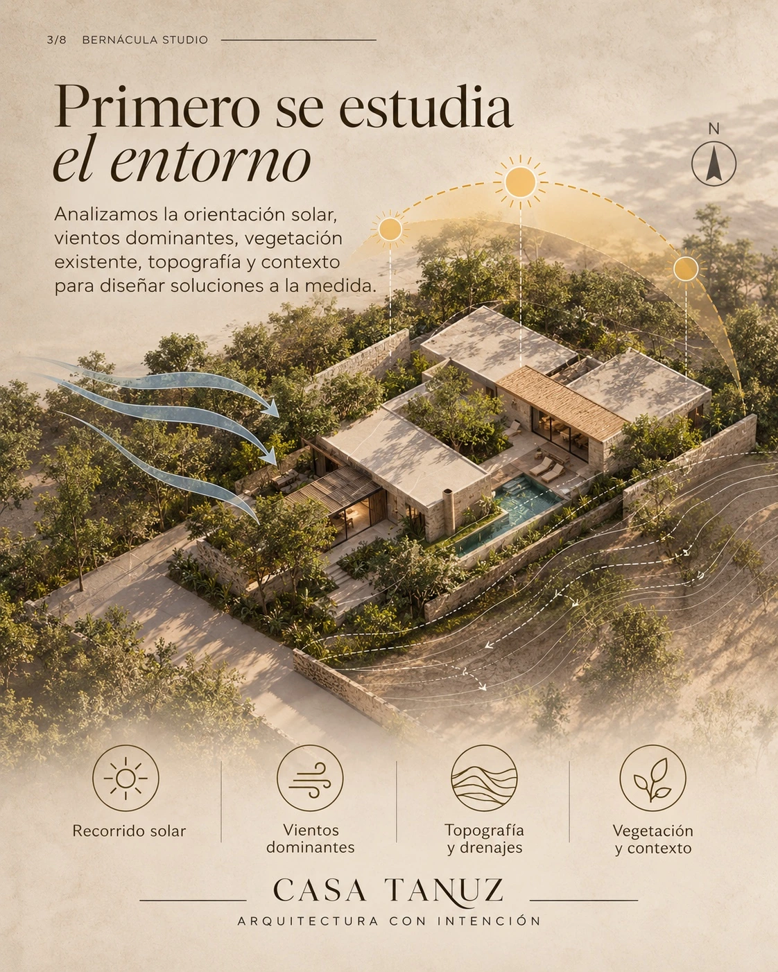 Casa Tanuz — Primero, entender el lugar. La lectura del sitio.
